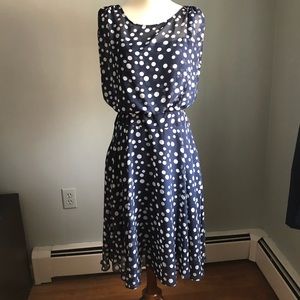 NWT - Polka dot chiffon dress